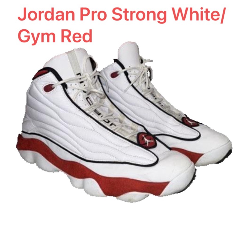 Jordan Pro Strong White/Gym Red Men's Sneakers